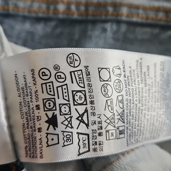 Levi's Men's 501 Original Mid Rise Regular Fit Straight Leg Jeans 34x34 - Picture 7 of 10